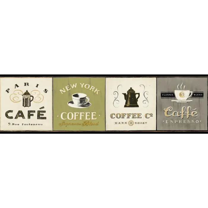 American Classics Coffee Signs Border