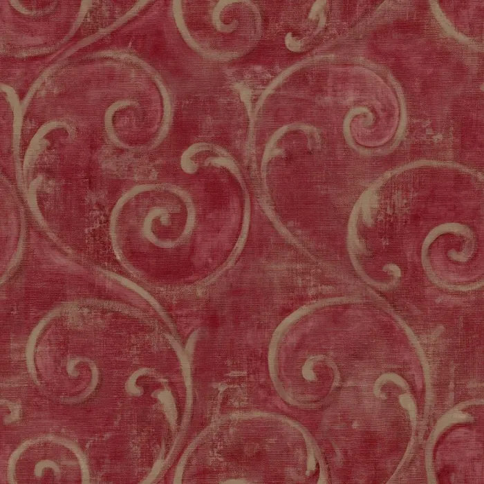 American Classics Textured Scroll Wallpaper