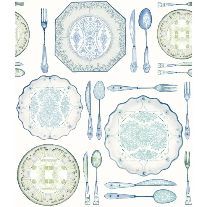 American Classics Dinnerware Wallpaper