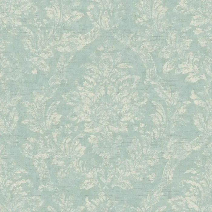 American Classics Distressed Damask Wallpaper