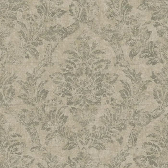 American Classics Distressed Damask Wallpaper