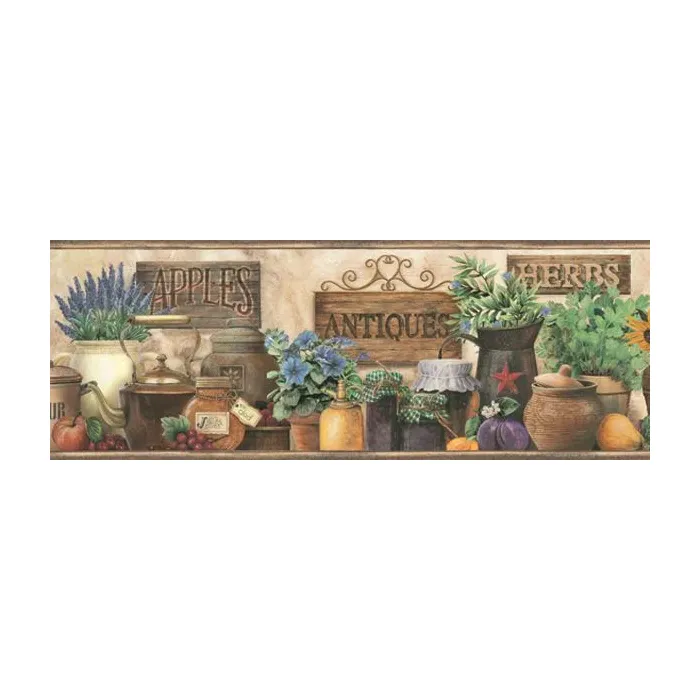 Antiques & Signs Country Border - Chesapeake Wallcovering