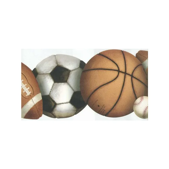 Die Cut Sports Wallpaper Border AKA BT2892B