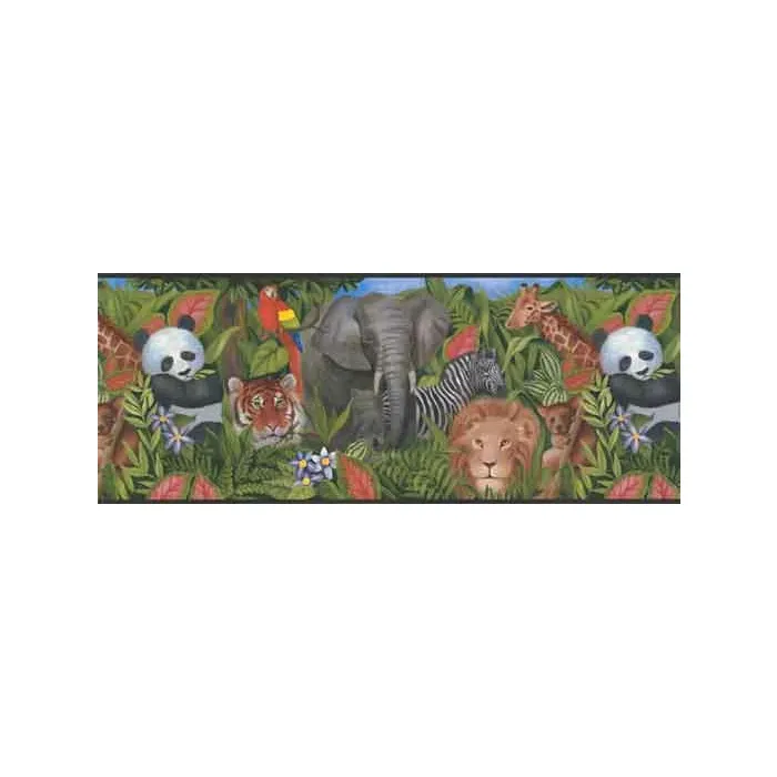 Jungle Animal Wallpaper Border