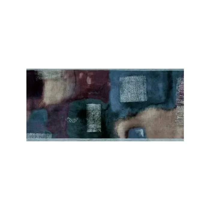 Silver Abstract Art Wall Paper Border