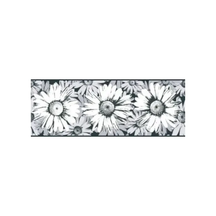 Abstract Daisy Flowers Wallpaper Border - York Wallcoverings