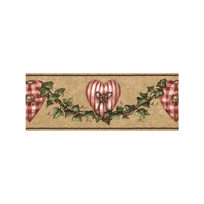 Ivy Heart Wallpaper Border