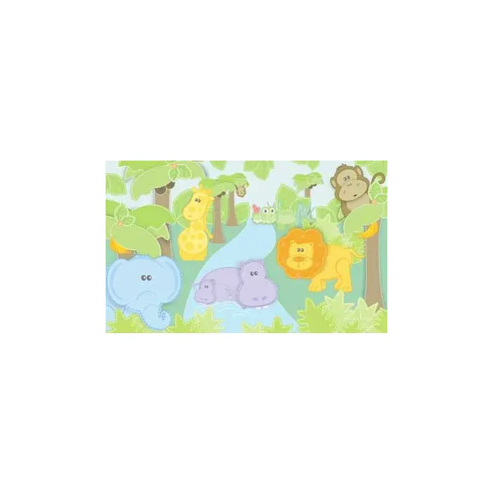 Small Safari Pastel Wallpaper Mural