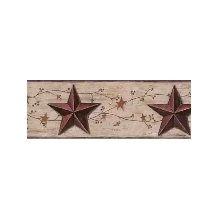 Stars and Berries Wallpaper Border