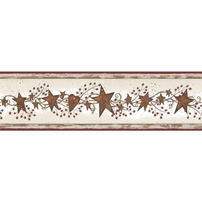 Hearts & Crafts Iii Tin Stars With Berries Border