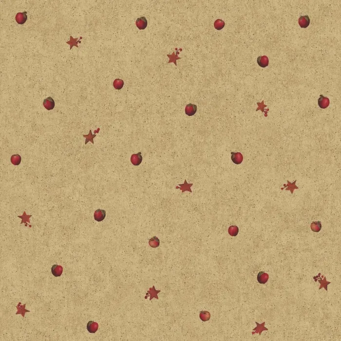 Hearts & Crafts Iii Apple Spot Wallpaper