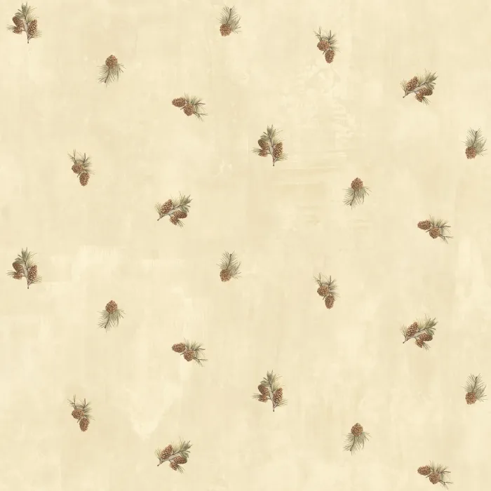 Welsh Wheat Pinecone Toss Wallpaper Sidewall Chesapeake BBC49463