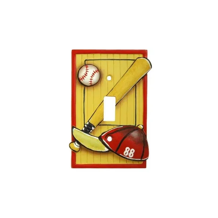 Lets Play Ball Single Switch Plate Cover 00111