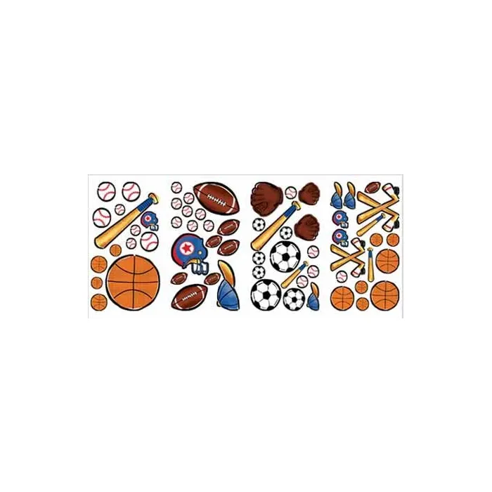 Lets Play Ball Peel and Stick Appliques