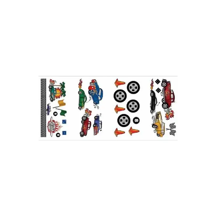 Road Racer Peel and Stick Appliques