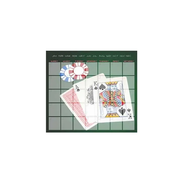 Poker Jotz Dry Erase Calendar 01559