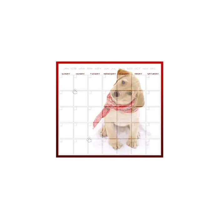 Puppy Jotz Dry Erase Calendar