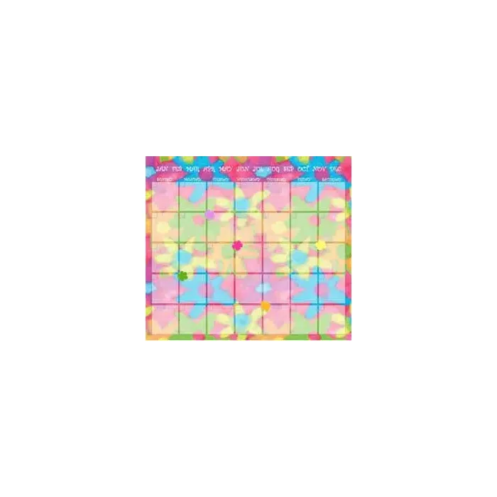Funky Floral Jotz Dry Erase Calendar