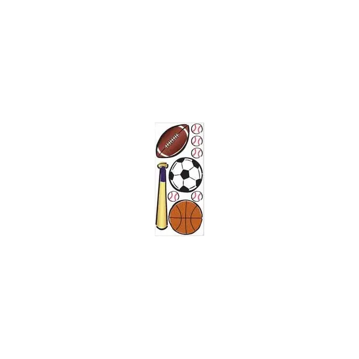 Lets Play Ball Peel and Stick Appliques
