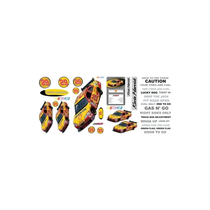 NASCAR Kevin Harvick Peel and Stick Appliques