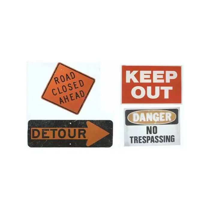 Road Construction Cutouts - 1 left