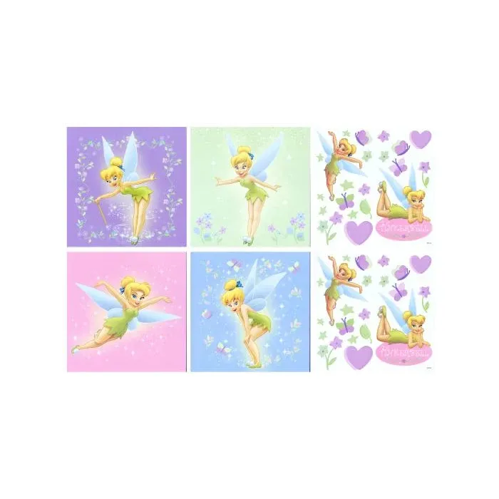 Disney Tinkerbell Self Stick Decal Decorating Kit - Imperial
