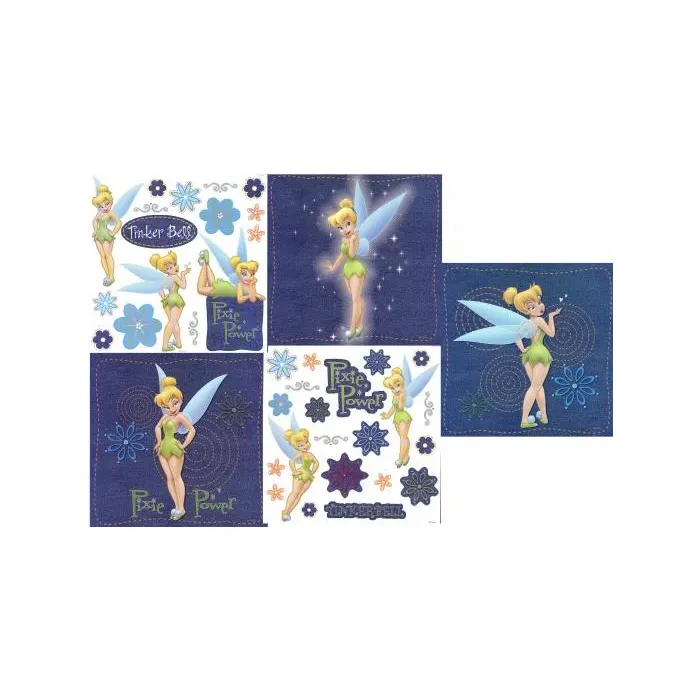 Disney Denim Tinkerbell Self Stick Decal Decorating Kit - Imperial