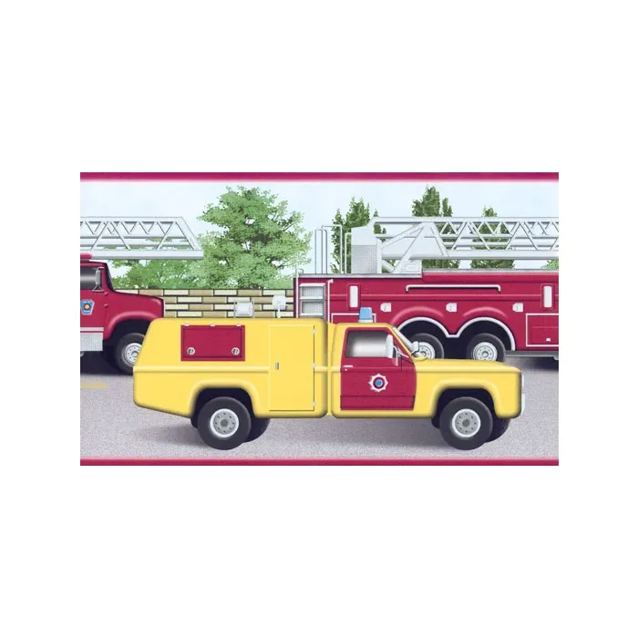 Fire Truck Wallpaper Border