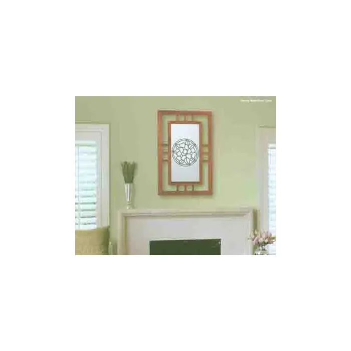 Pansy Medallion Clear Stained Glass Appliques