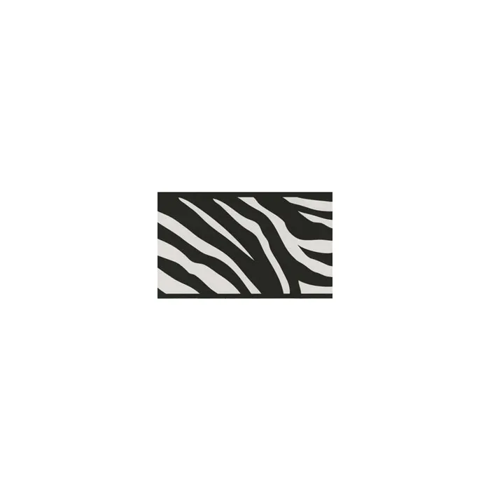 Safari Black and White Zebra Wallpaper Border