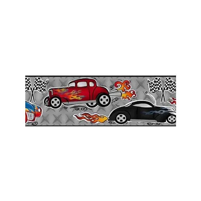 Road Racer Peel and Stick Border