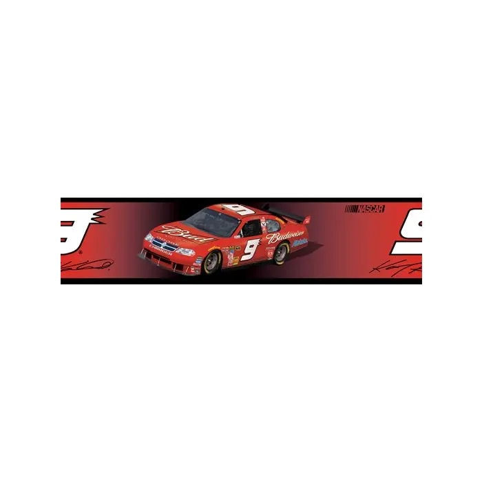 NASCAR Kasey Kahne #9 Budweiser Self Adhesive Wallpaper Border