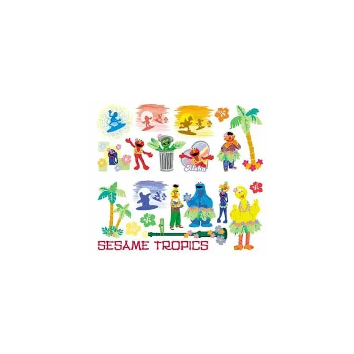 Sesame Street Tahiti Tropical Wall Appliques