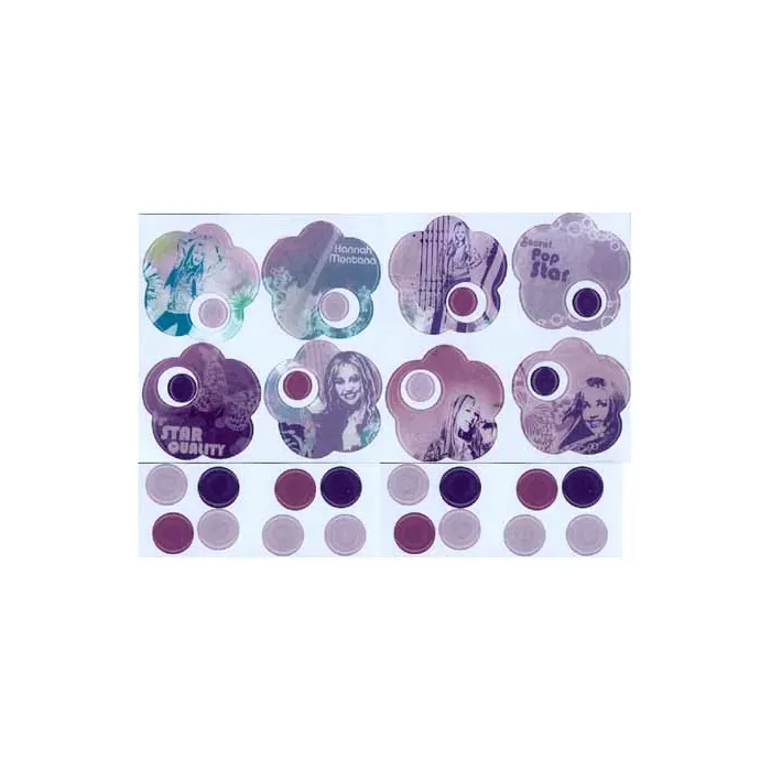 Hannah Montana Purple Tile Cutouts