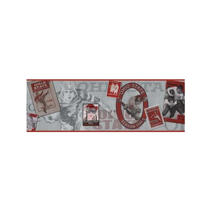 The Ohio State University Memorabilia Wallpaper Border