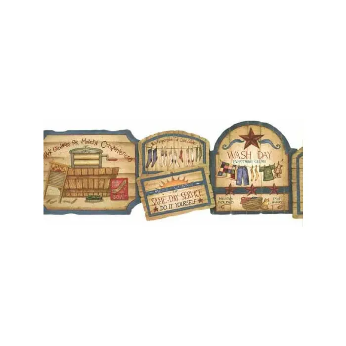 Wash Day Die Cut Wallpaper Border AAI08081B