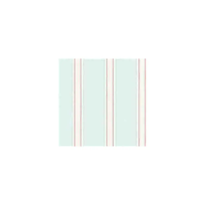 Blue, Rose and Beige Wide Stripe Wallpaper