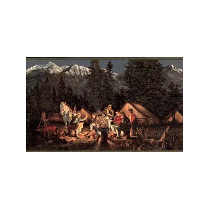 Hunting & Camping Wallpaper Border ADV2003B - Three Pillars