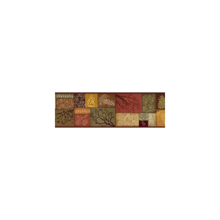 Pinecone Collage Wallpaper Border - Chesapeake Wallcovering
