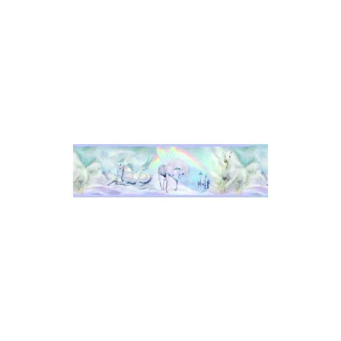 Unicorn Dream Wallpaper Border - Chesapeake Wallcovering