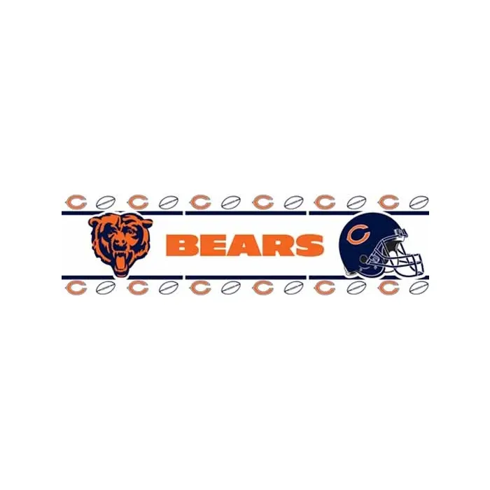 Chicago Bears NFL Peel and Stick Wallpaper Bord