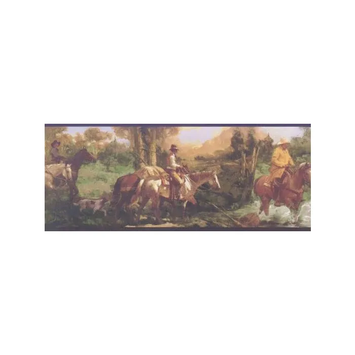 Horse Trail Wallpaper Border