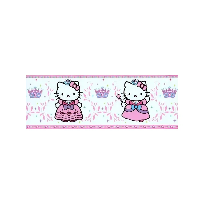 Hello Kitty Pink Princess Wall Border
