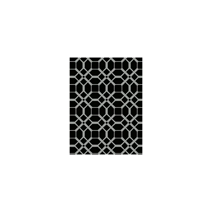Black and Silver Contemporary Chic Tile Wallpaper