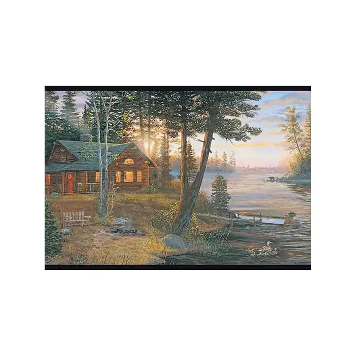 Cabin Fever Wallpaper Border