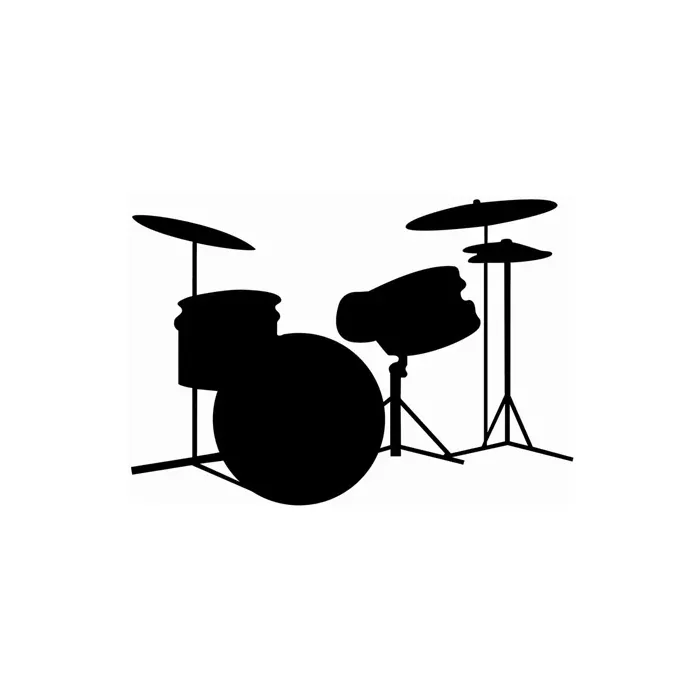 Drums Chalkboard Wall Sticker