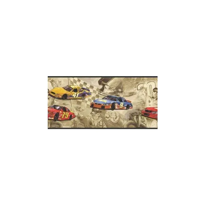 Nascar Auto Racing Wallpaper Border - Sanitas