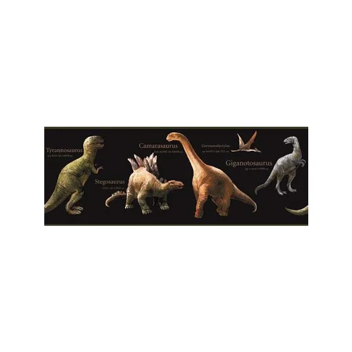 Candice Olson Black Dino Wallpaper Border