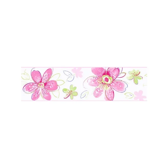 Candice Olson Pink Daisy Do Wallpaper Border