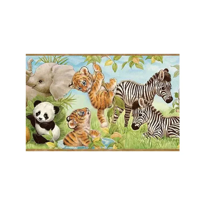 Jungle Pals Wallpaper Border CK130415 